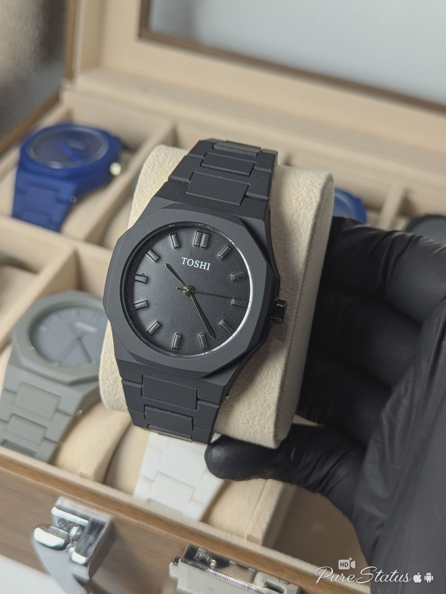 Black Arabic Aura Watch