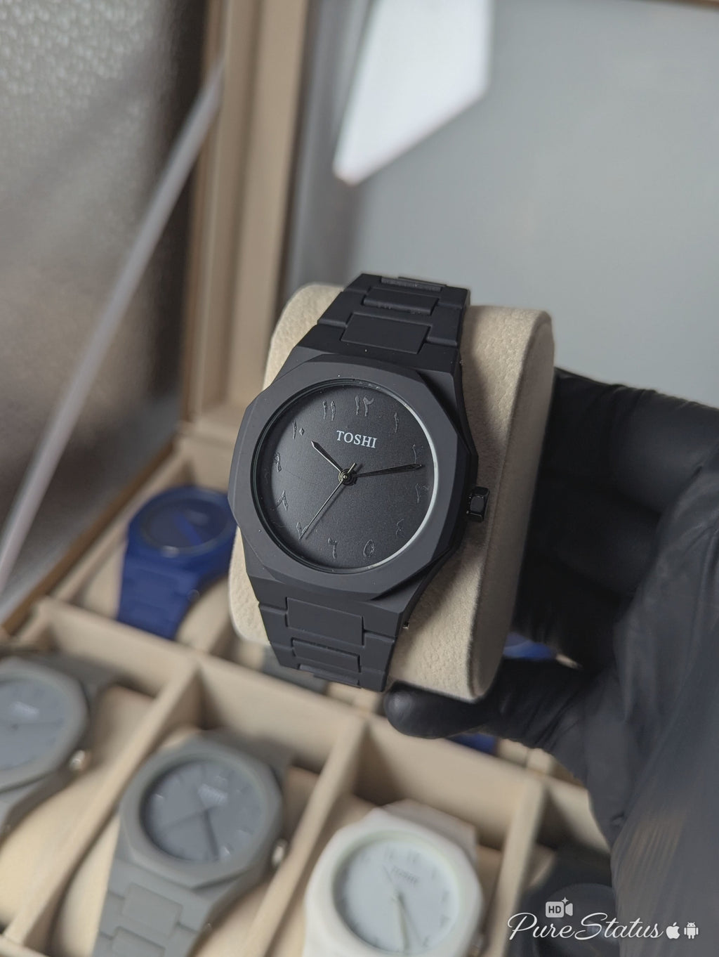 Black Arabic Aura Watch