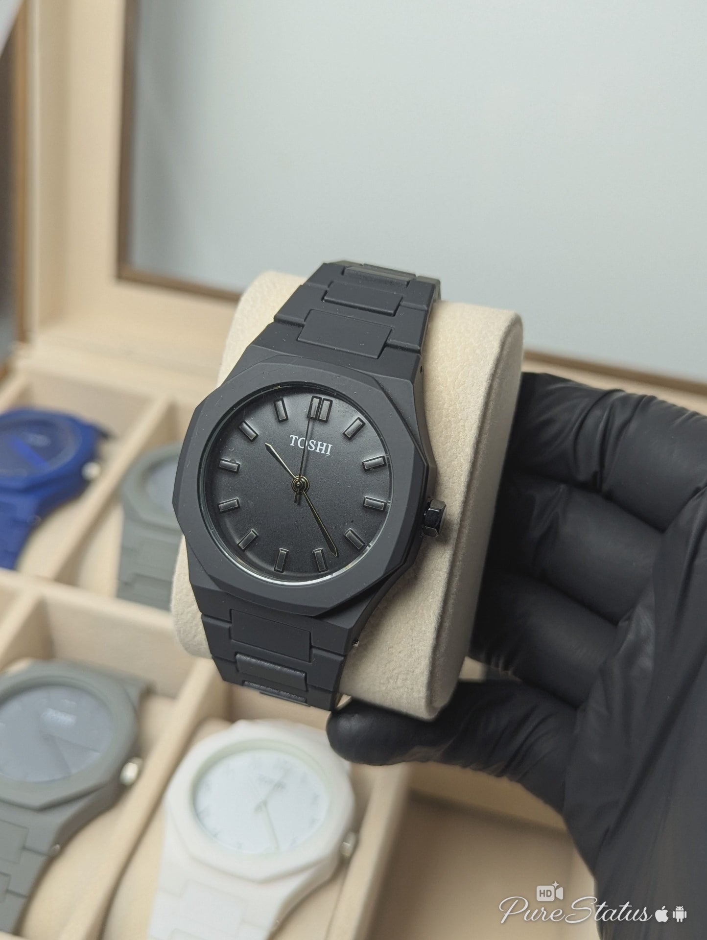 Black Arabic Aura Watch