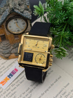 Skmei Leather Triple Time 1584