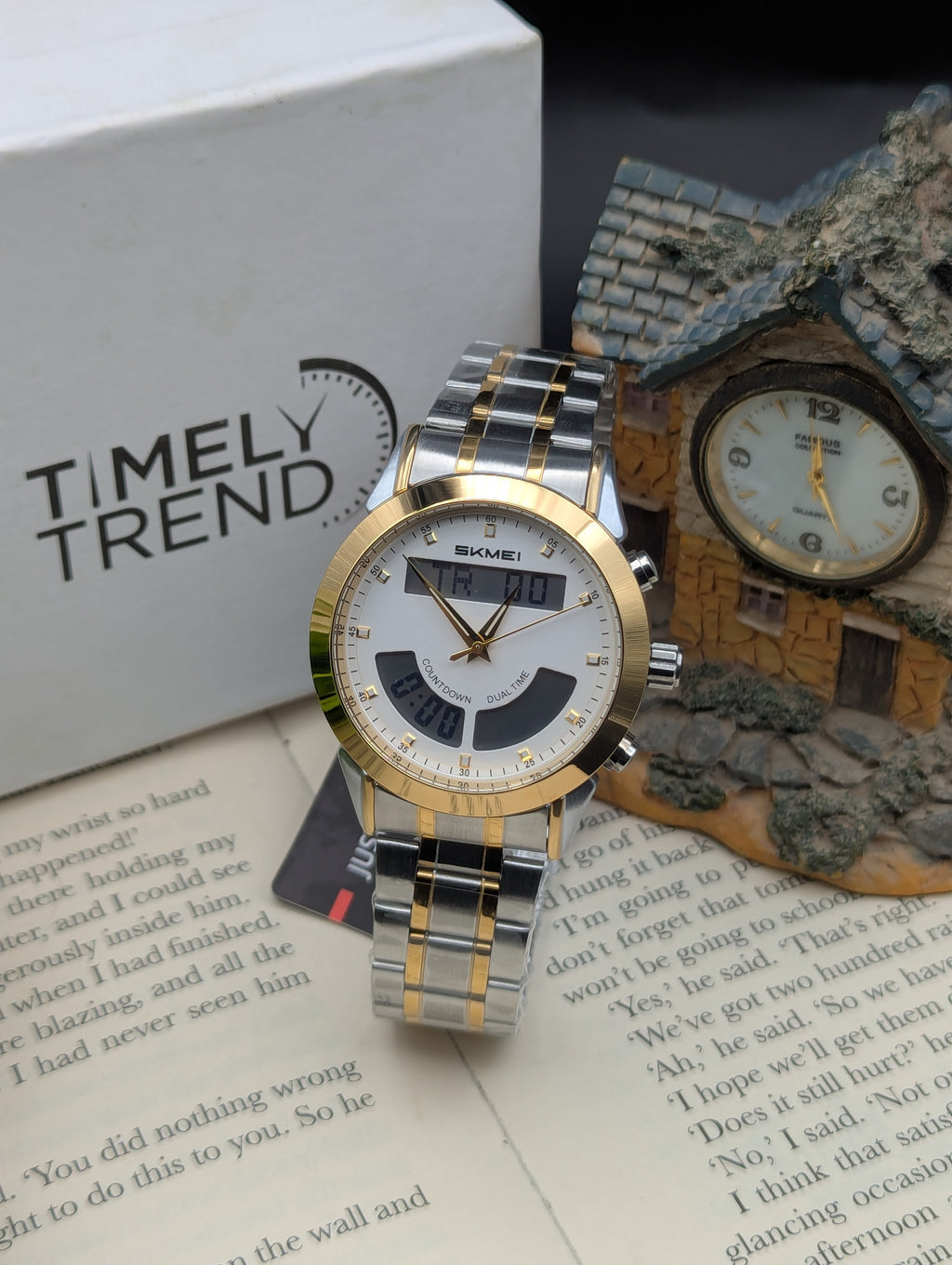 Skmei 2445 Classic Double Time Watch