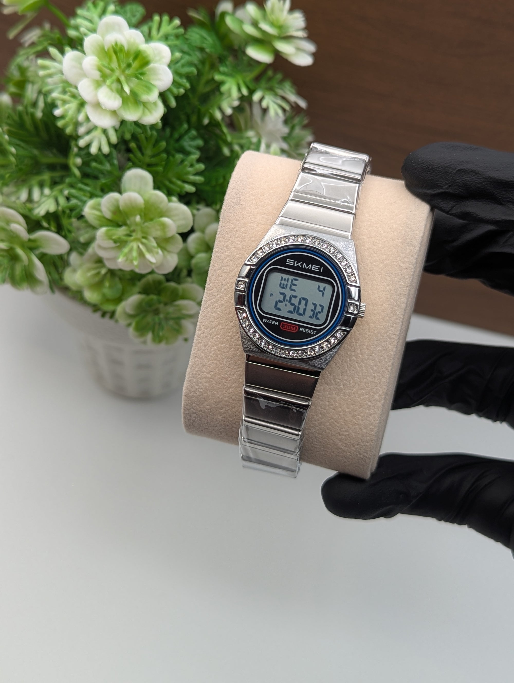 Skmei 2446 Stone Studded Ladies Digital Watch