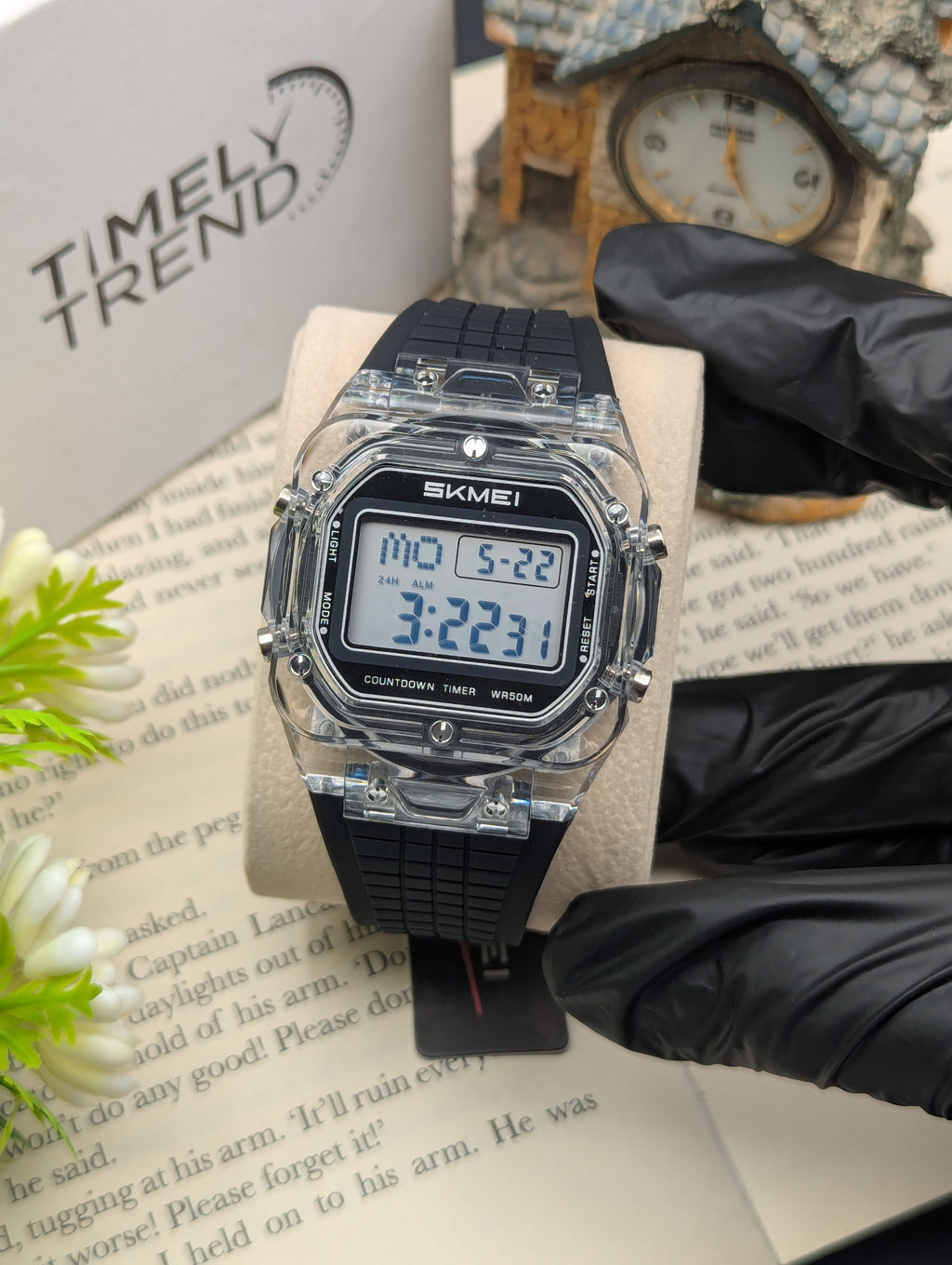 Skmei 2683 Casual Transparent Digital Watch
