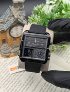 Skmei Leather Triple Time 1584