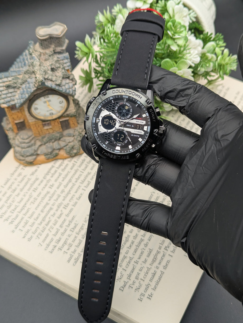 Skmei  Dual Time Leather 2502