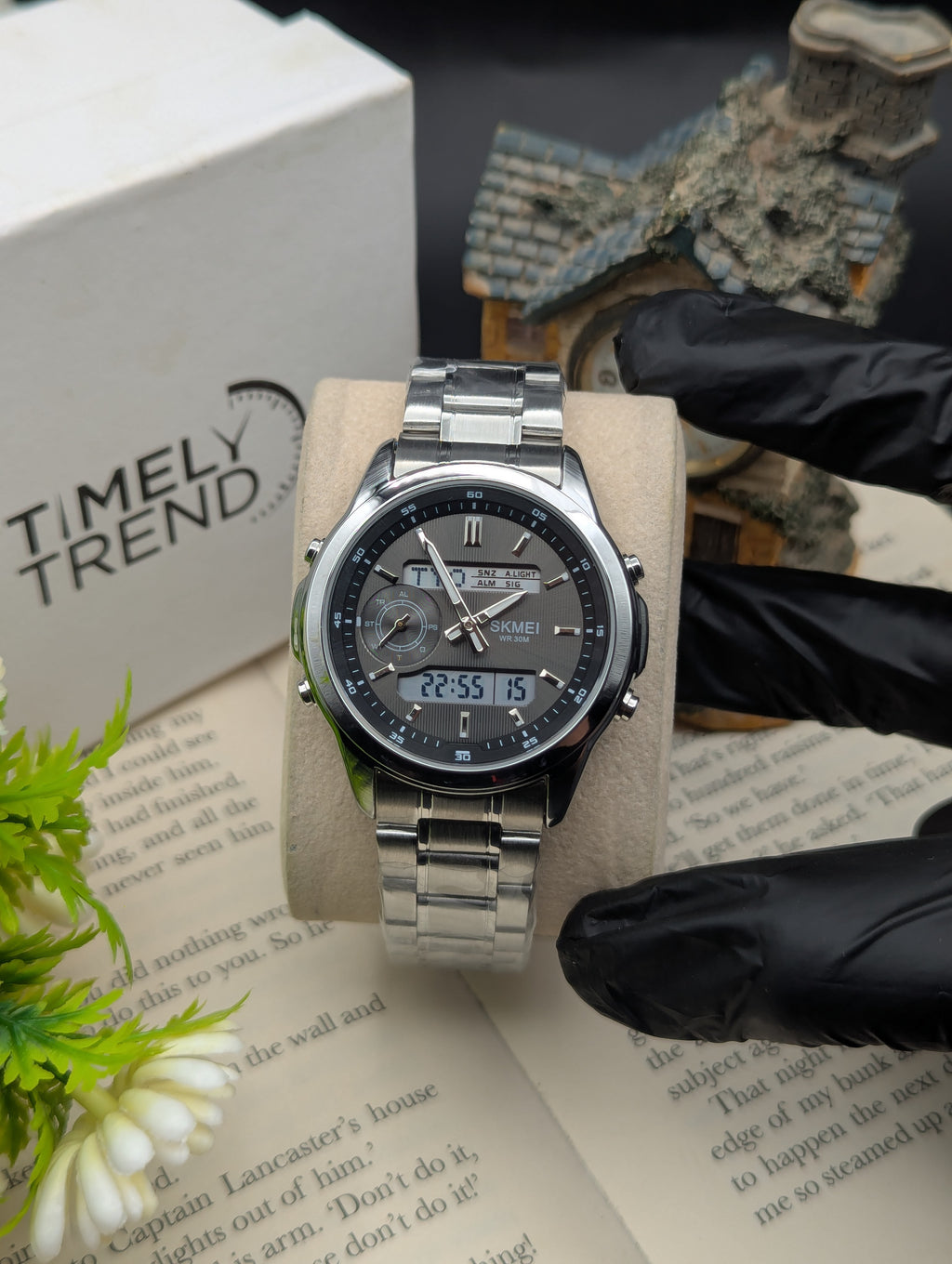 Skmei 2284 World Timer Dual Display Watch