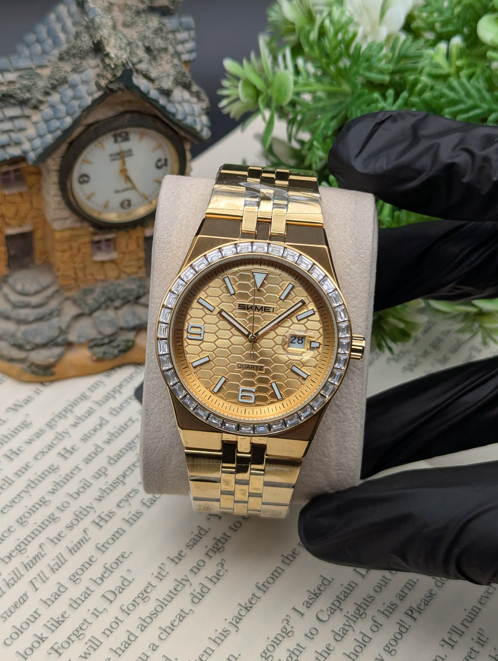 Skmei Stone Studded Watch 2655