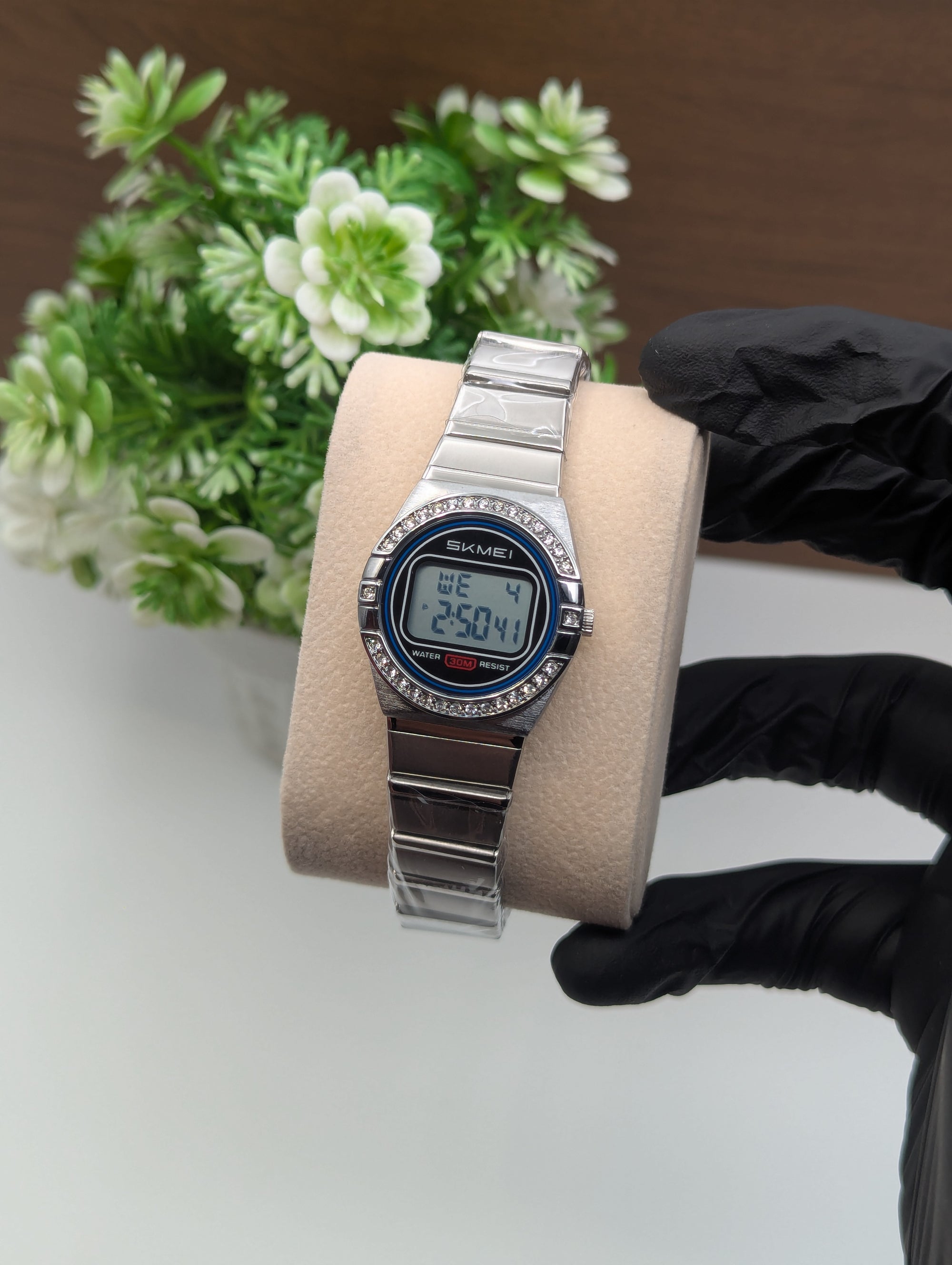 Skmei 2446 Stone Studded Ladies Digital Watch