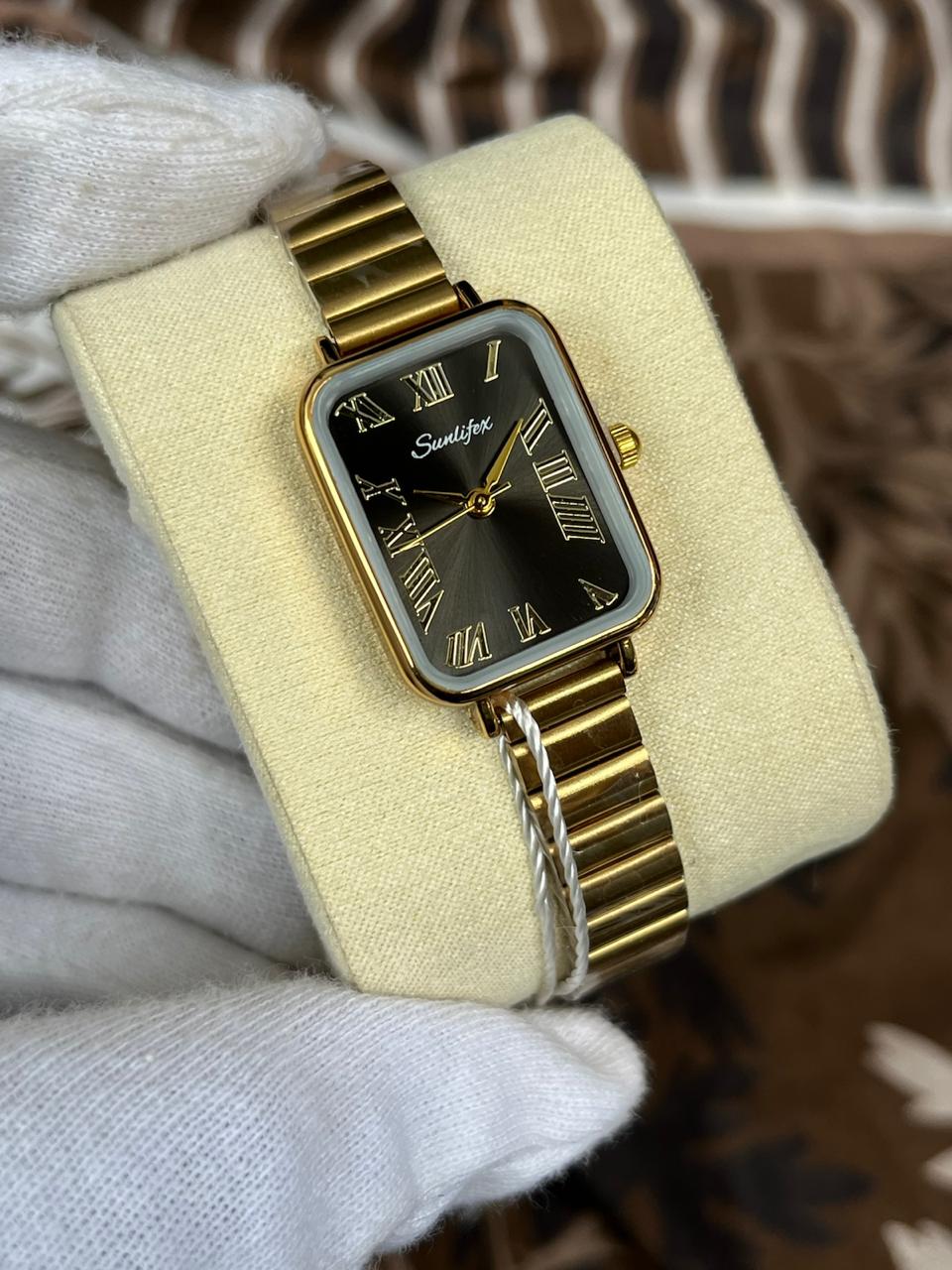 Suniflex Square Ladies Jewellery Watch