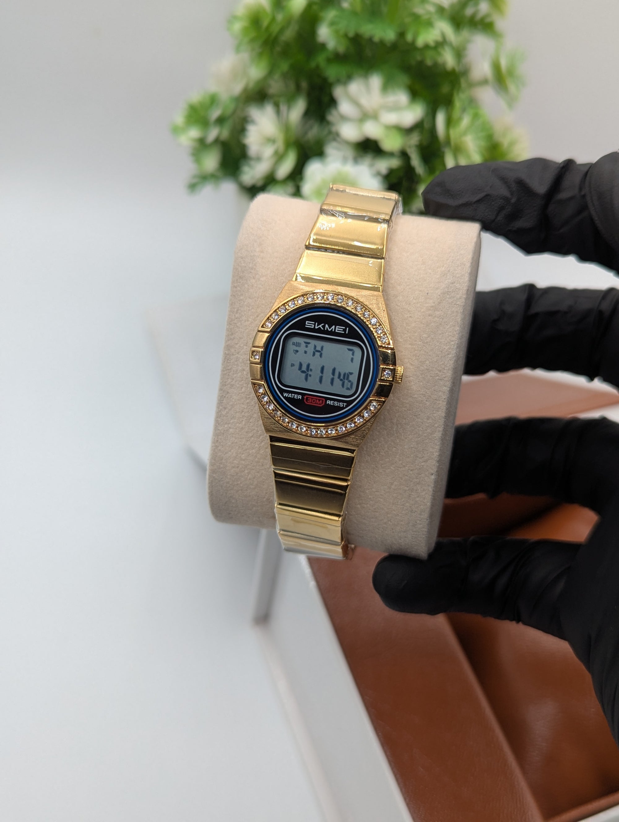 Skmei 2446 Stone Studded Ladies Digital Watch