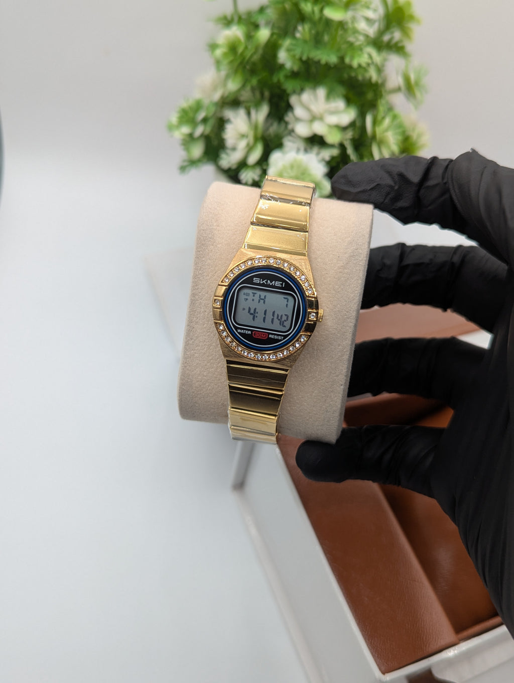 Skmei 2446 Stone Studded Ladies Digital Watch