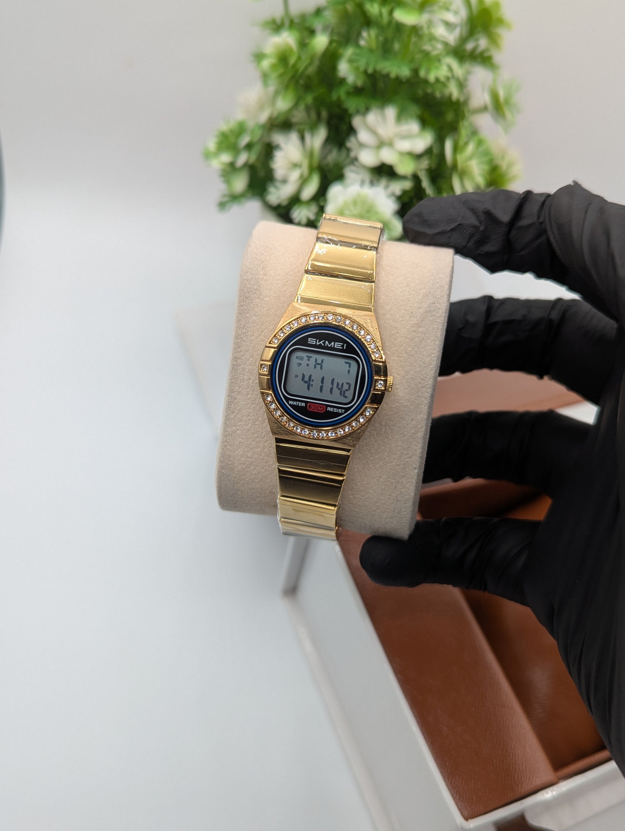 Skmei 2446 Stone Studded Ladies Digital Watch