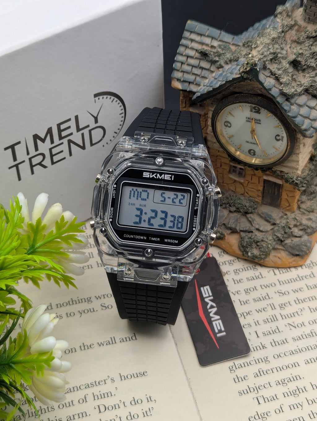Skmei 2683 Casual Transparent Digital Watch