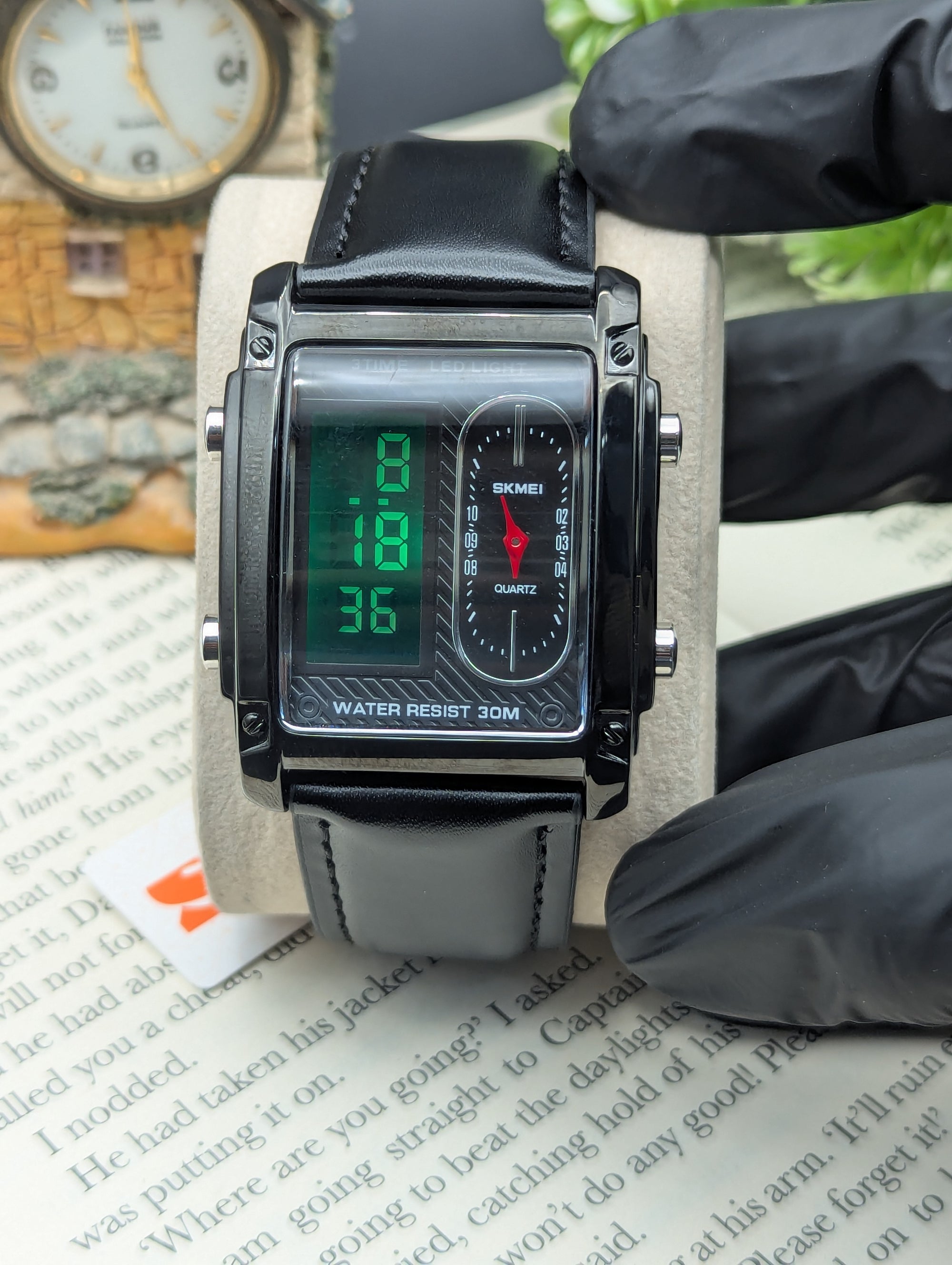 Skmei Dual Time Leather 1868