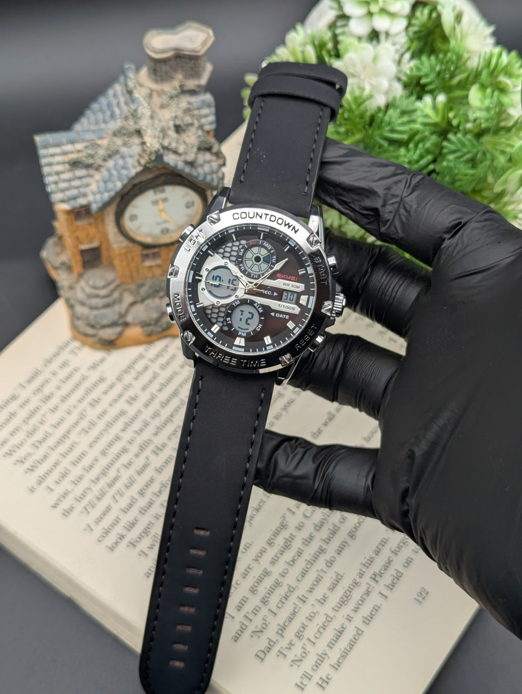 Skmei  Dual Time Leather 2502
