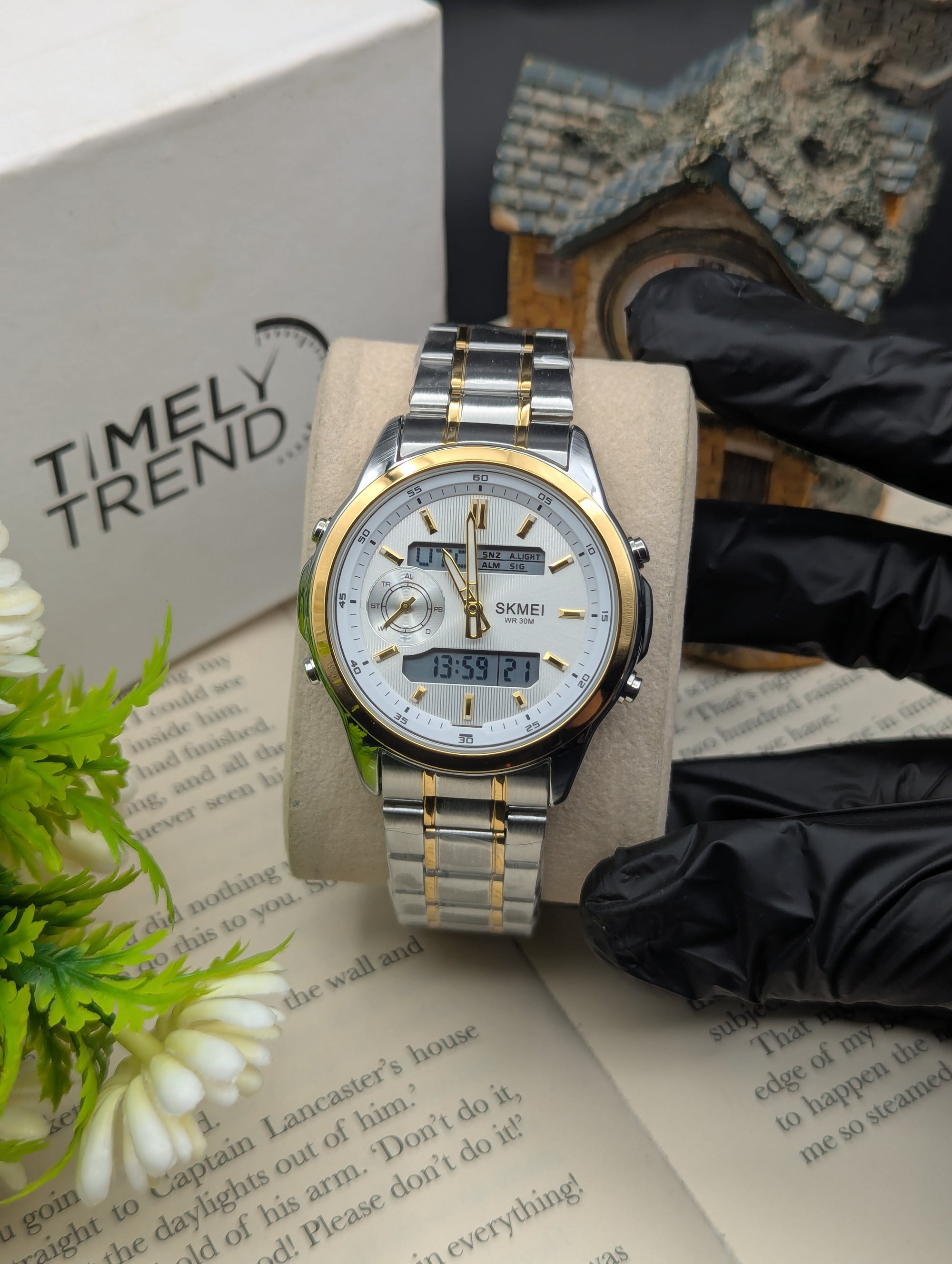 Skmei 2284 World Timer Dual Display Watch